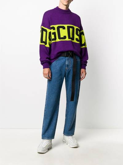 GCDS logo knit jumper outlook