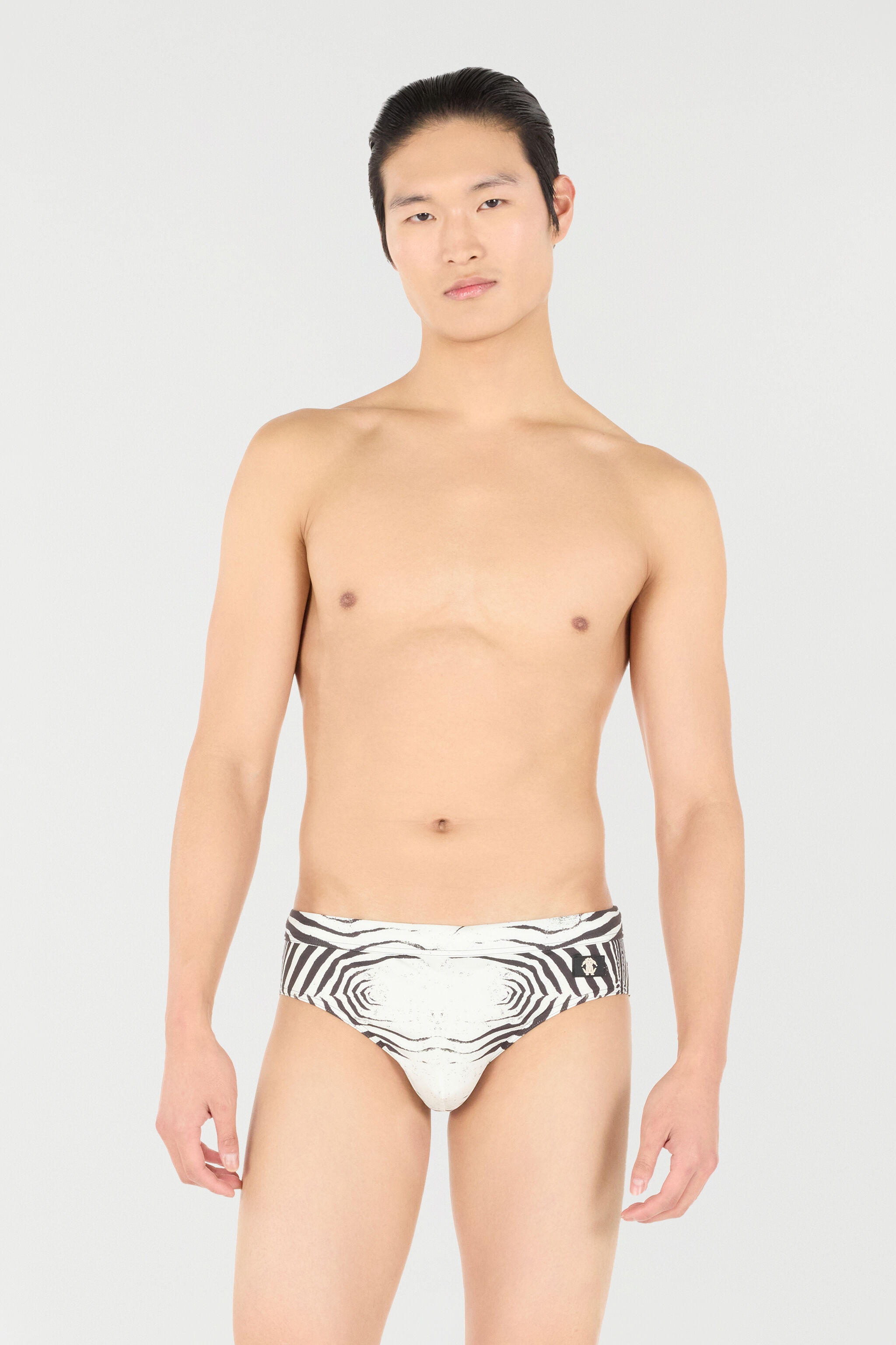 Zebra-Print Swim Briefs - 3