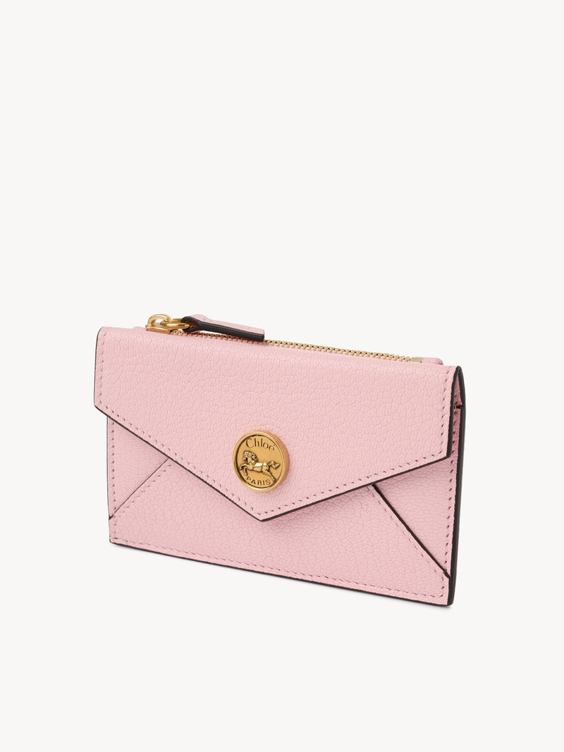 Chloé SMALL ENVELOPE PURSE WITH CARD SLOTS IN GRAINED LEATHER outlook
