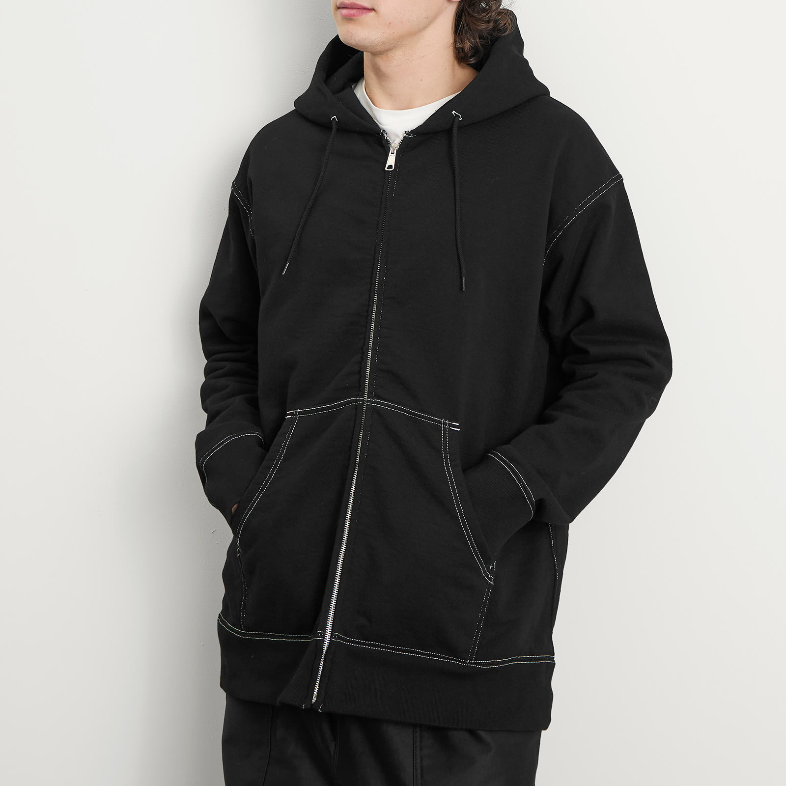 Comme des Garçons Homme Garment Dyed Zip Hood - 5