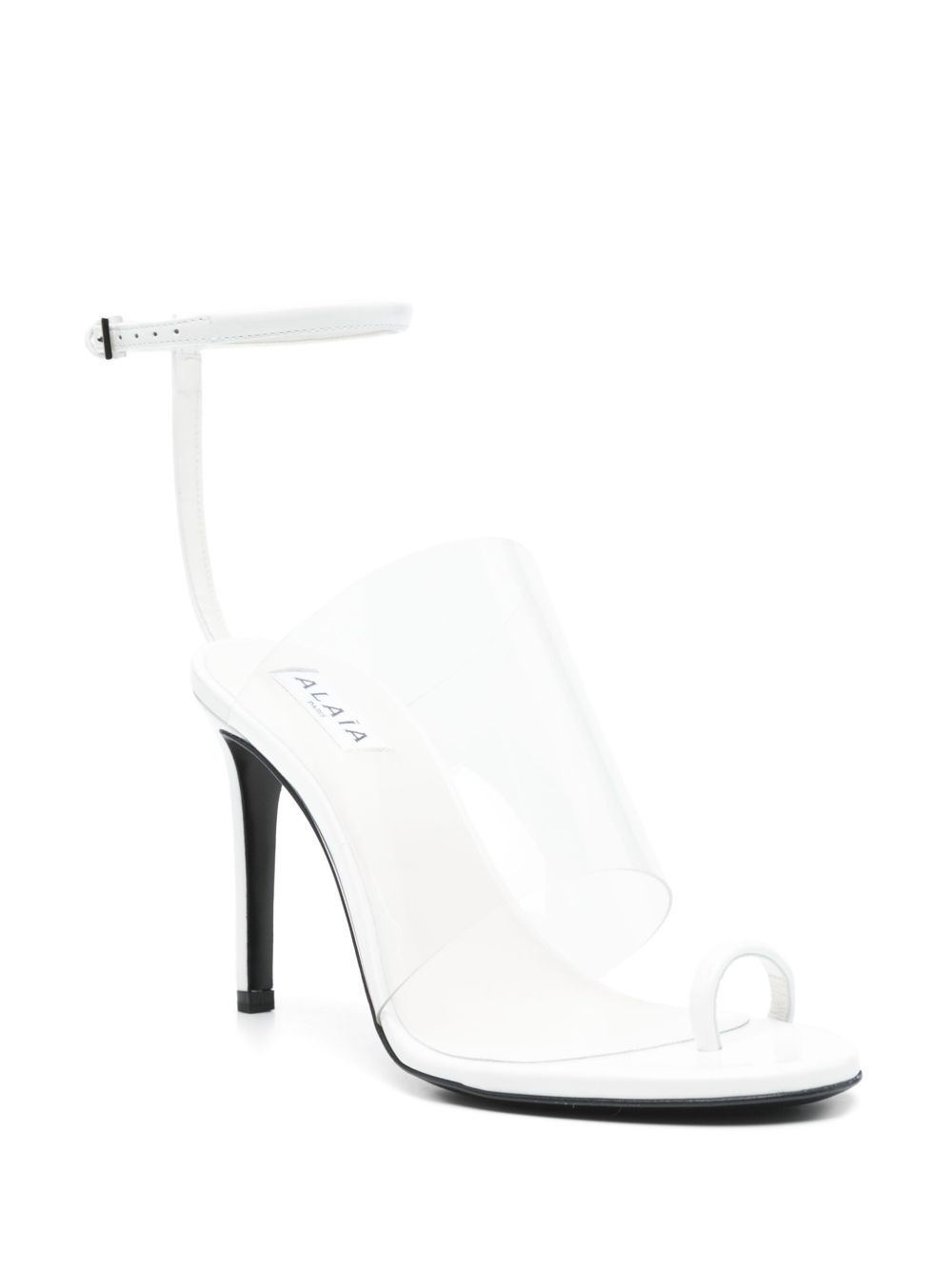 85mm leather sandals - 2