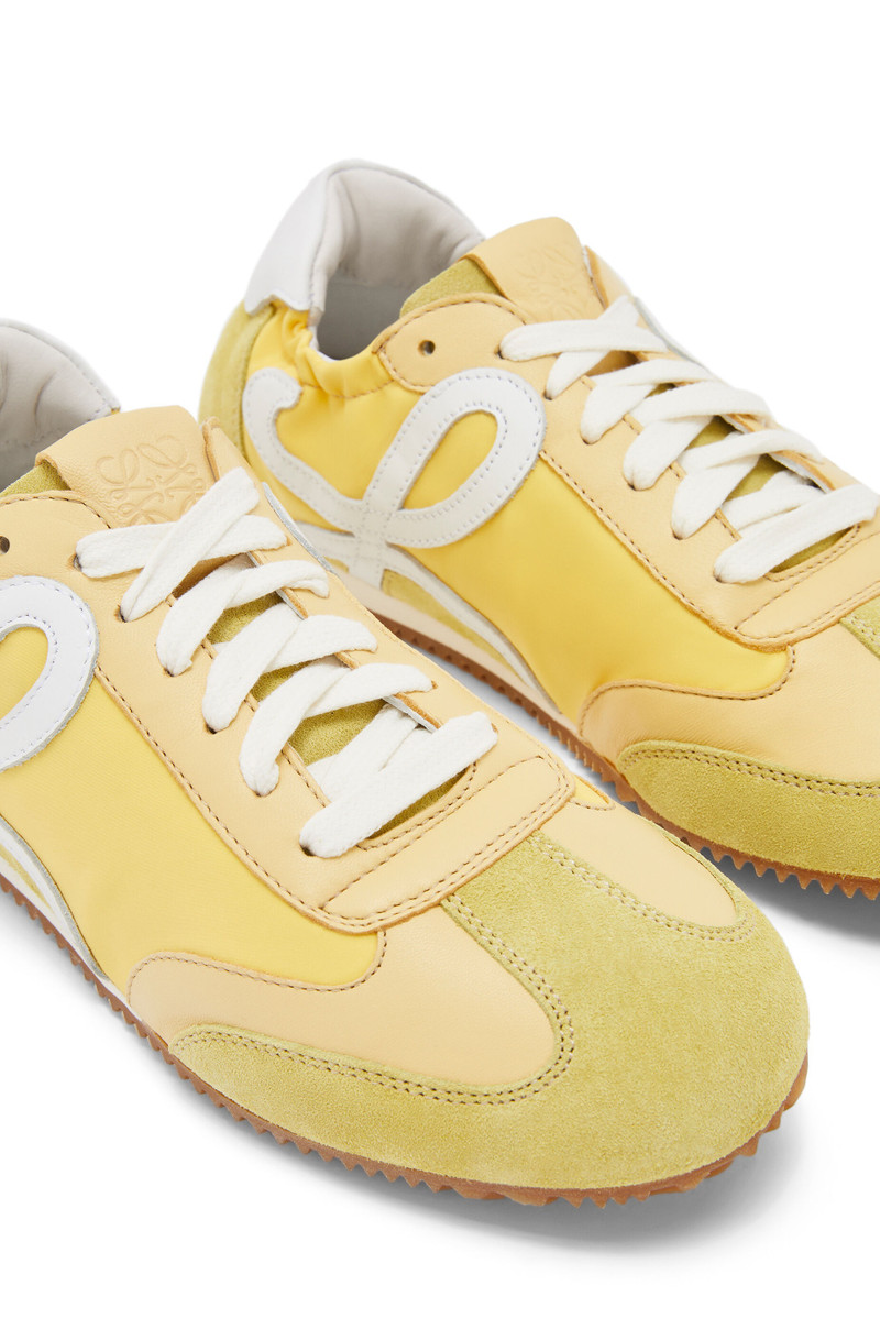 Ballet runner in calfskin and nylon 4