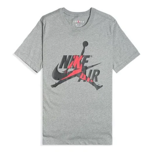 Air Jordan Classics Flying Man Printing Short Sleeve Gray BV5905-091 - 1