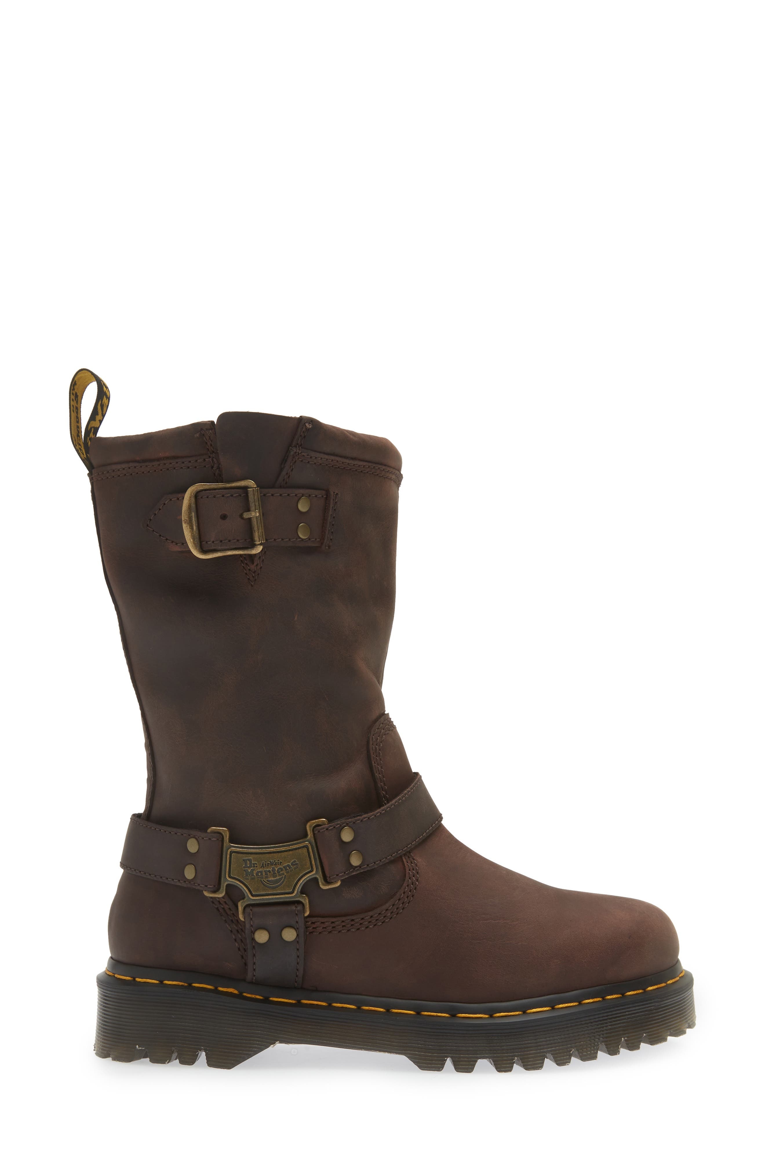 Dr. Martens Anistone Harness Boot in Dark Brown at Nordstrom - 3