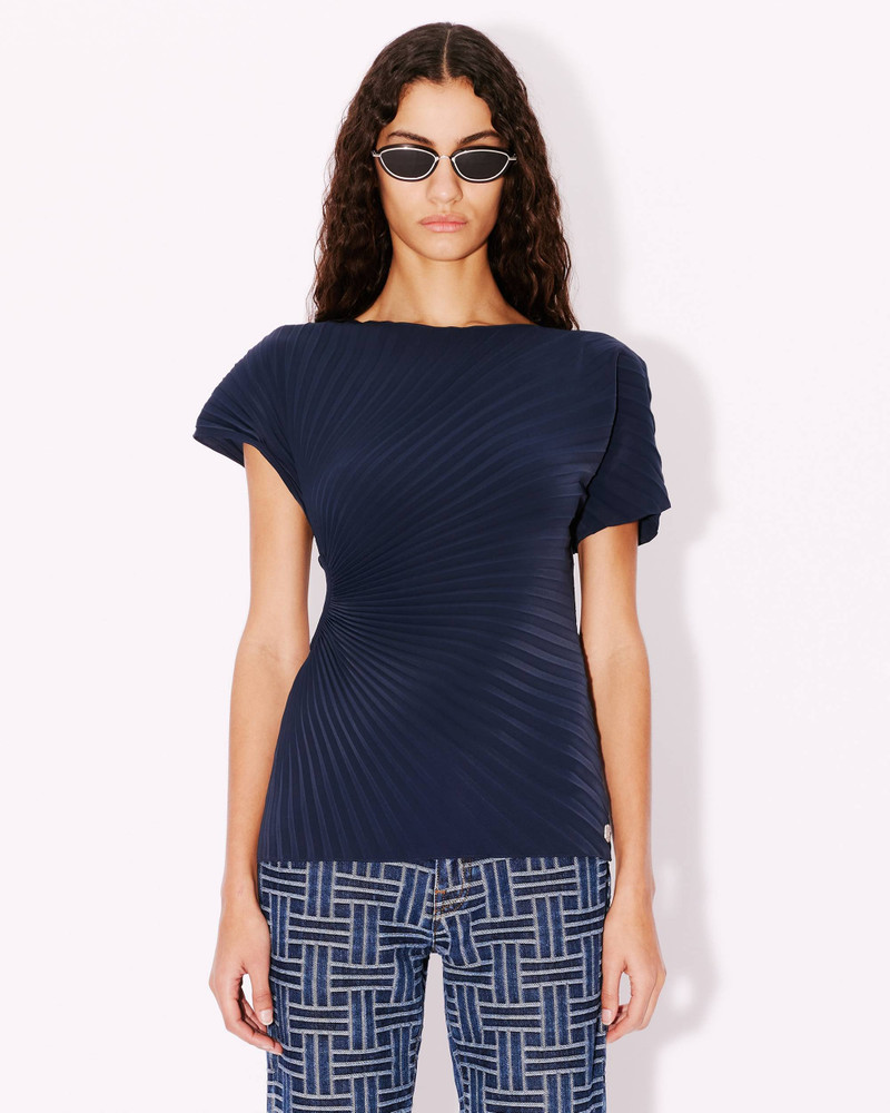 Sun-ray pleats T-shirt 3