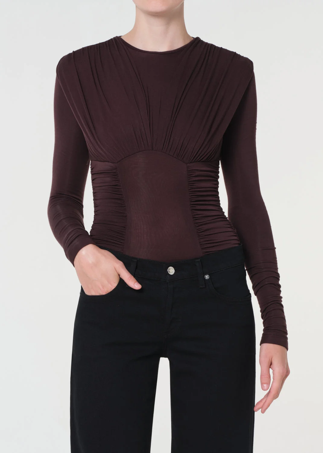 ABBI BODYSUIT IN ROOT - 1