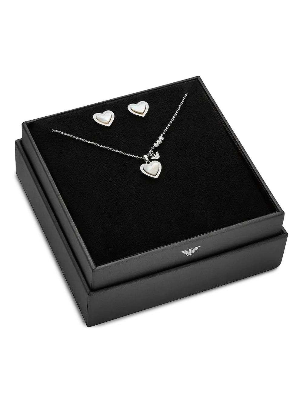 heart-shaped pendant necklace set - 3