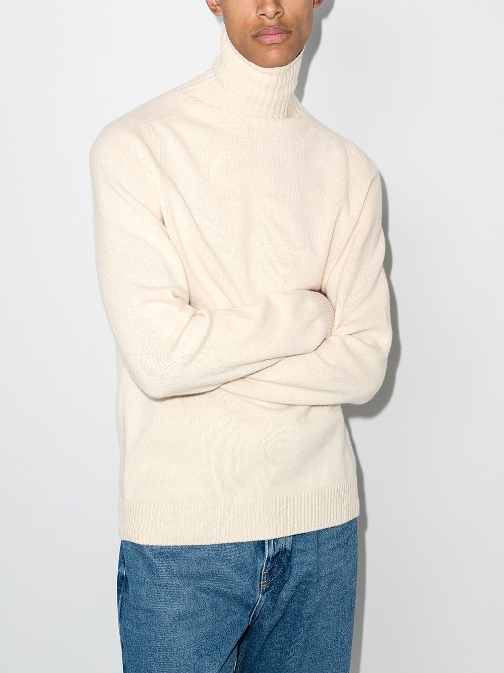 roll-neck wool jumper - 2