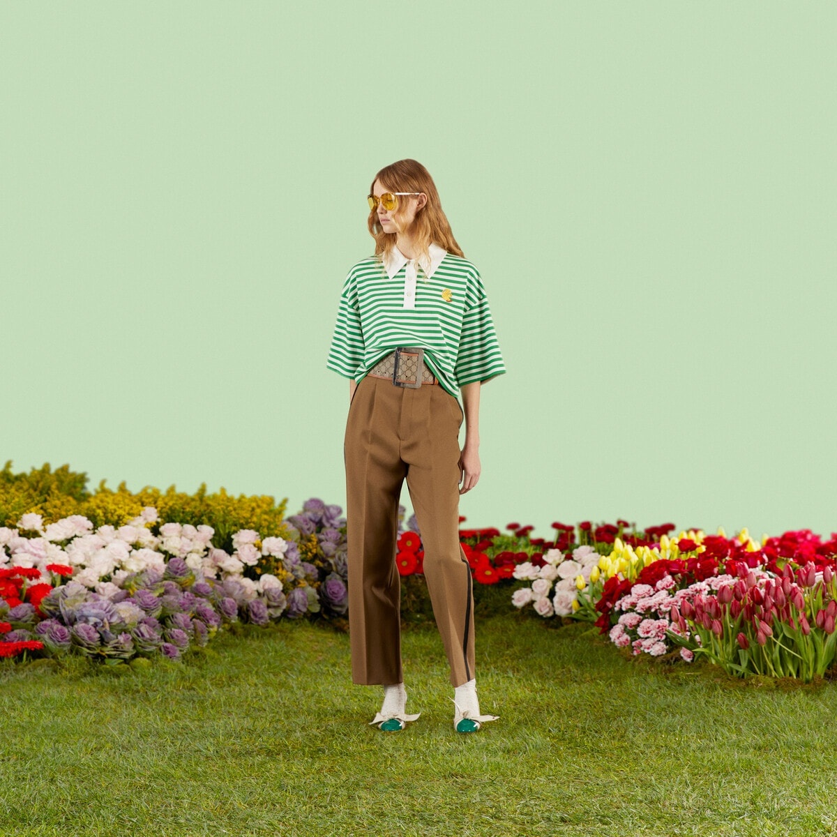 Wool pant with label - 2