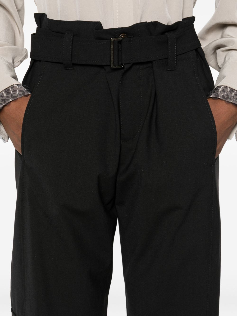 belted cargo pants - 5