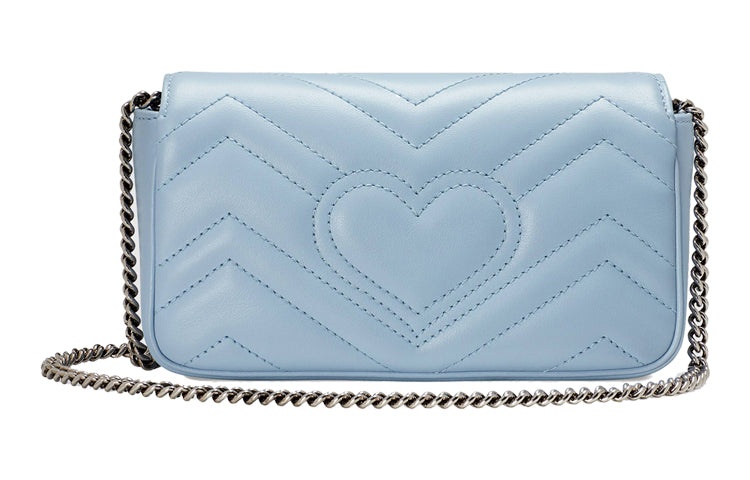 (WMNS) Gucci GG Marmont Super Mini Bag 'Pastel Blue' 476433-DTDCP-4928 - 4