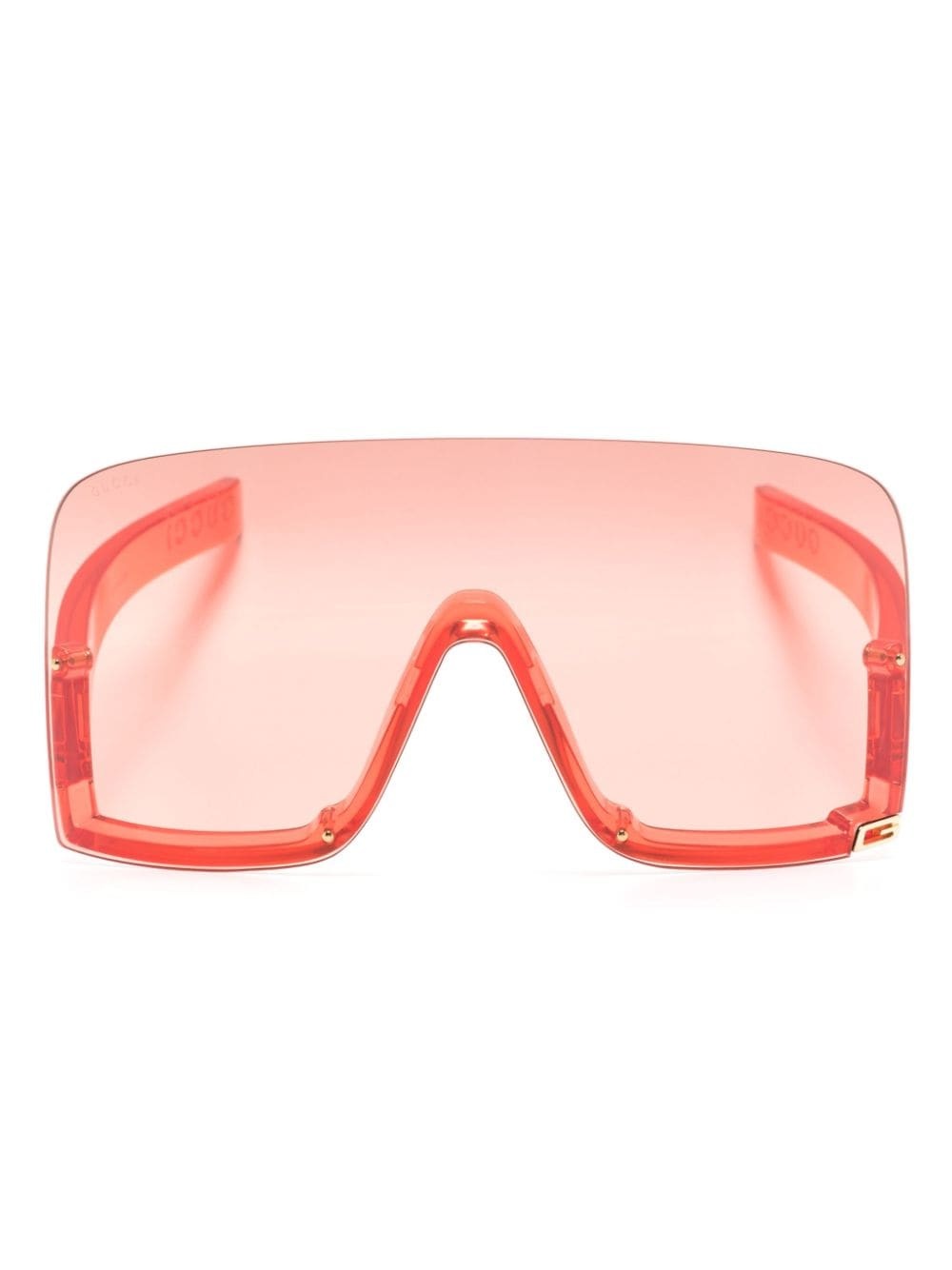 oversized shield-frame sunglasses - 1