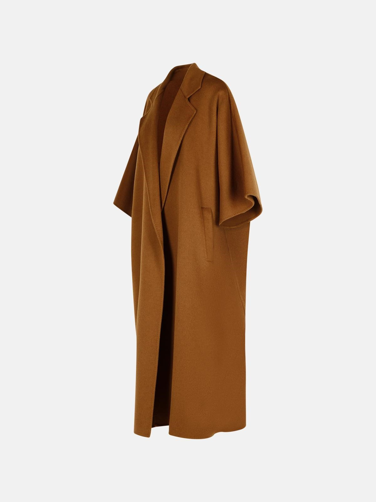 'GITANO' BROWN CAMEL WOOL COAT - 2