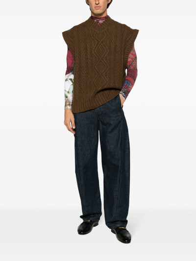 Martine Rose Boiled cable-knit vest outlook