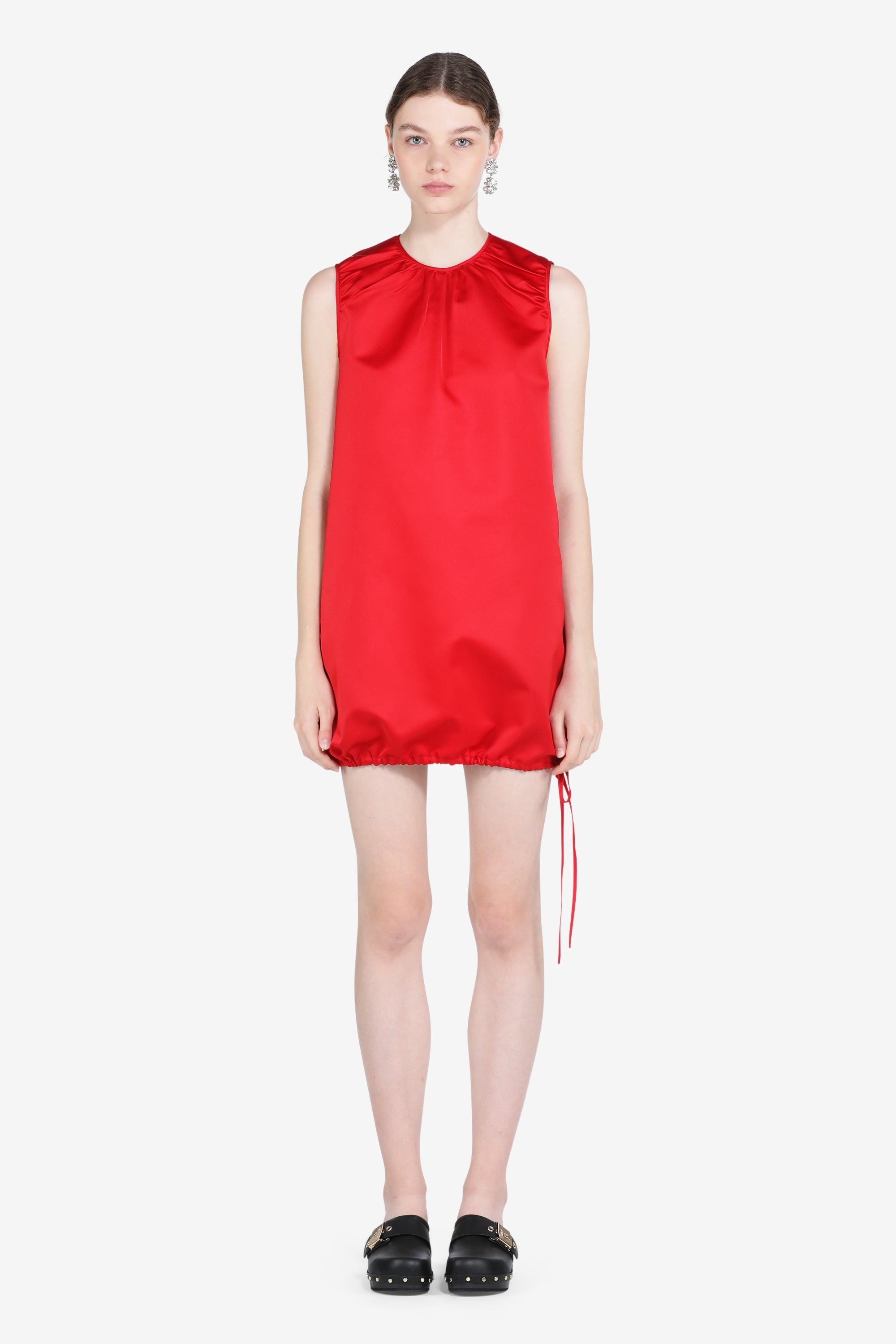 DRAWSTRING MINI DRESS - 1