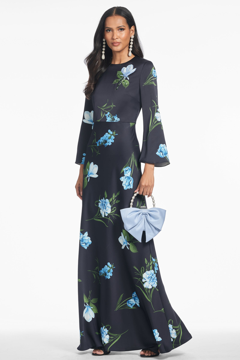 EMBELLISHED ALEX GOWN - NIGHT SKY BLUE OCULATA 3