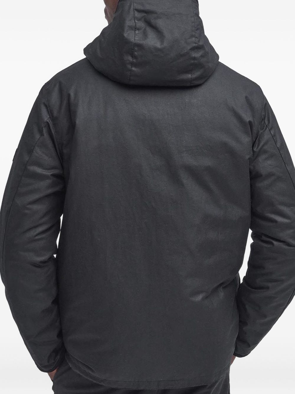 chest-pocket waxed jacket - 2