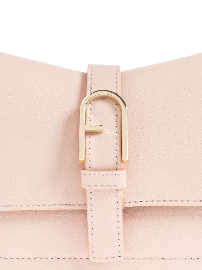 mini Flow buckle leather tote bag 6