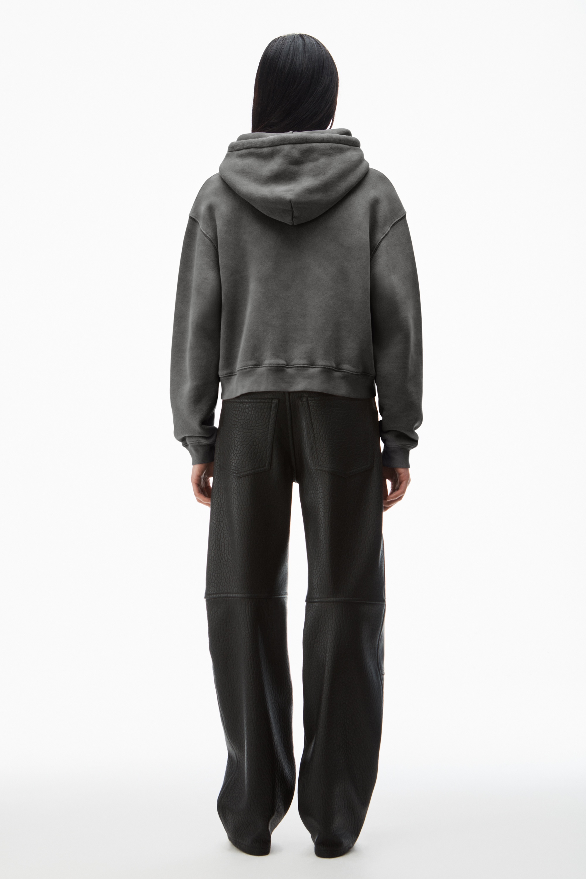 blade logo-embossed hoodie in cotton - 4