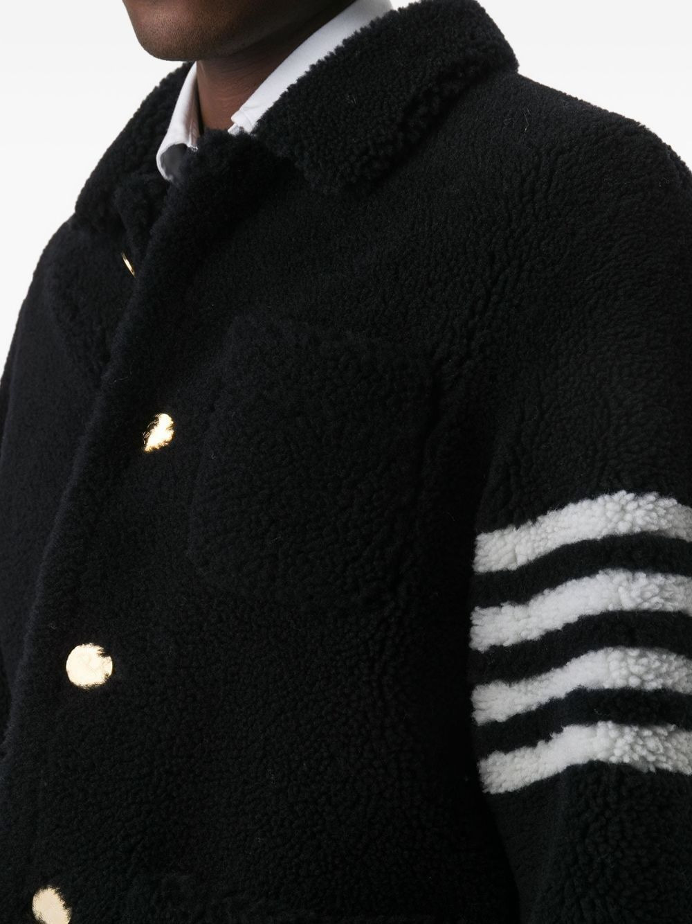 4-Bar shearling jacket - 5