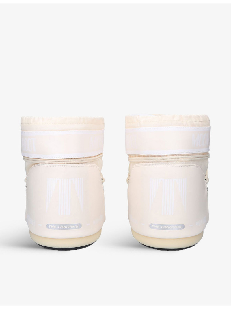 Icon Low shell and faux leather snow boots Cream 8