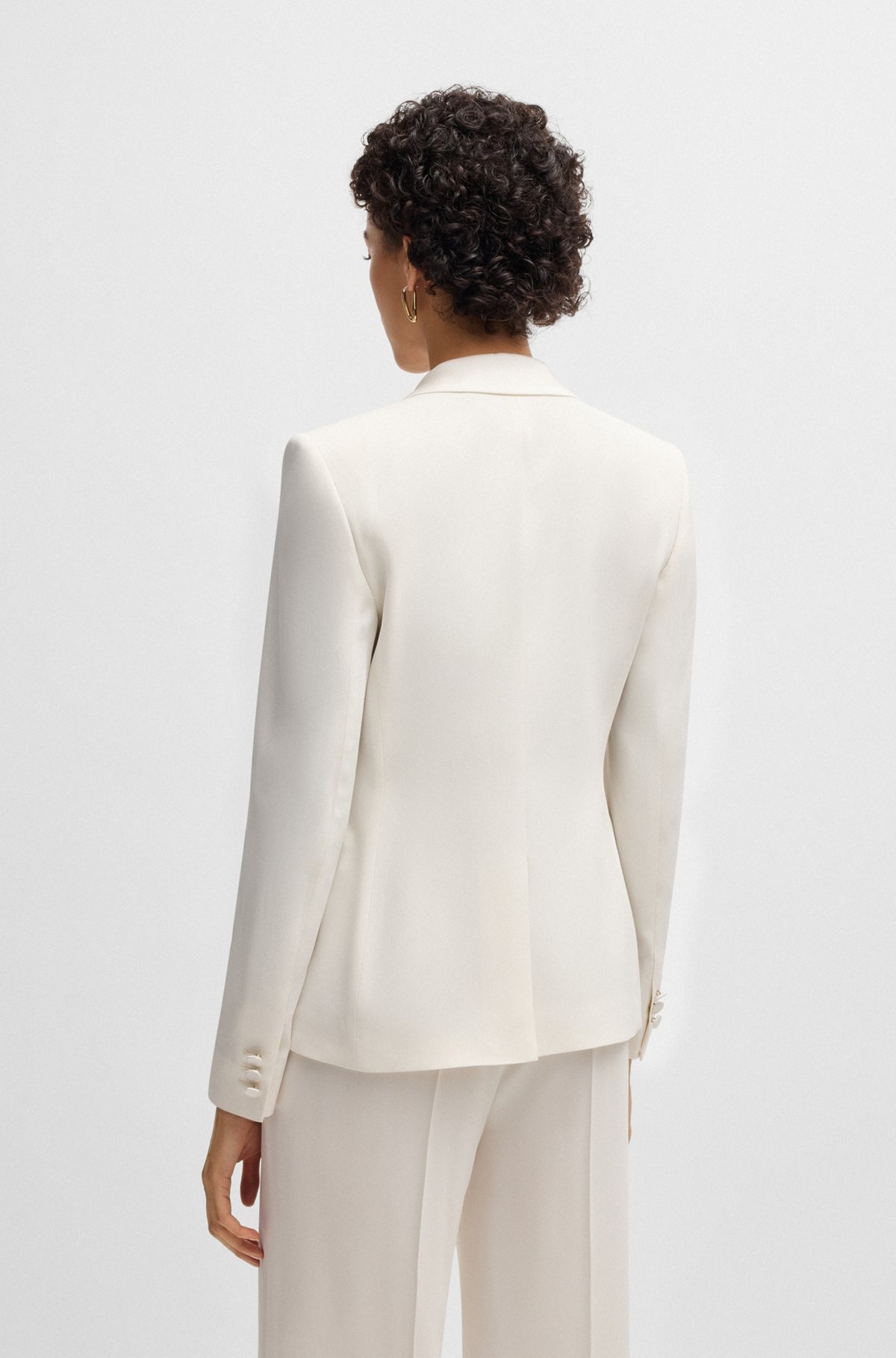 SLIM-FIT TUXEDO JACKET WITH SINGLE BUTTON - 4