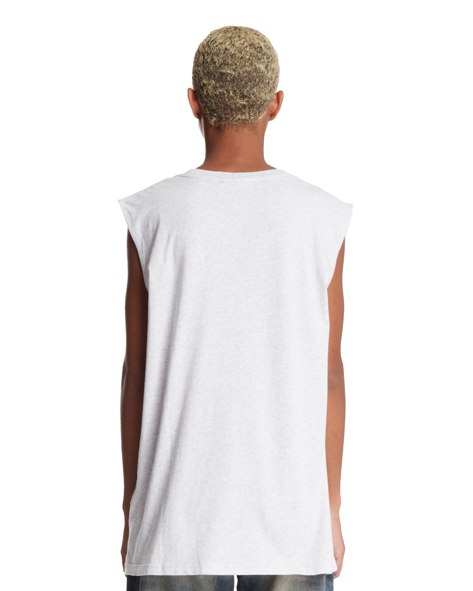 Gray Logo-Embossed Top - 3