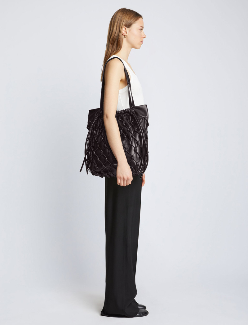 Proenza Schouler Macrame Drawstring Tote outlook