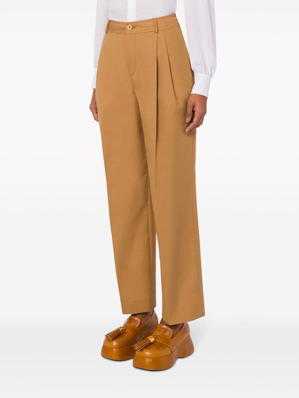 pleat-detail tailored trousers - 2