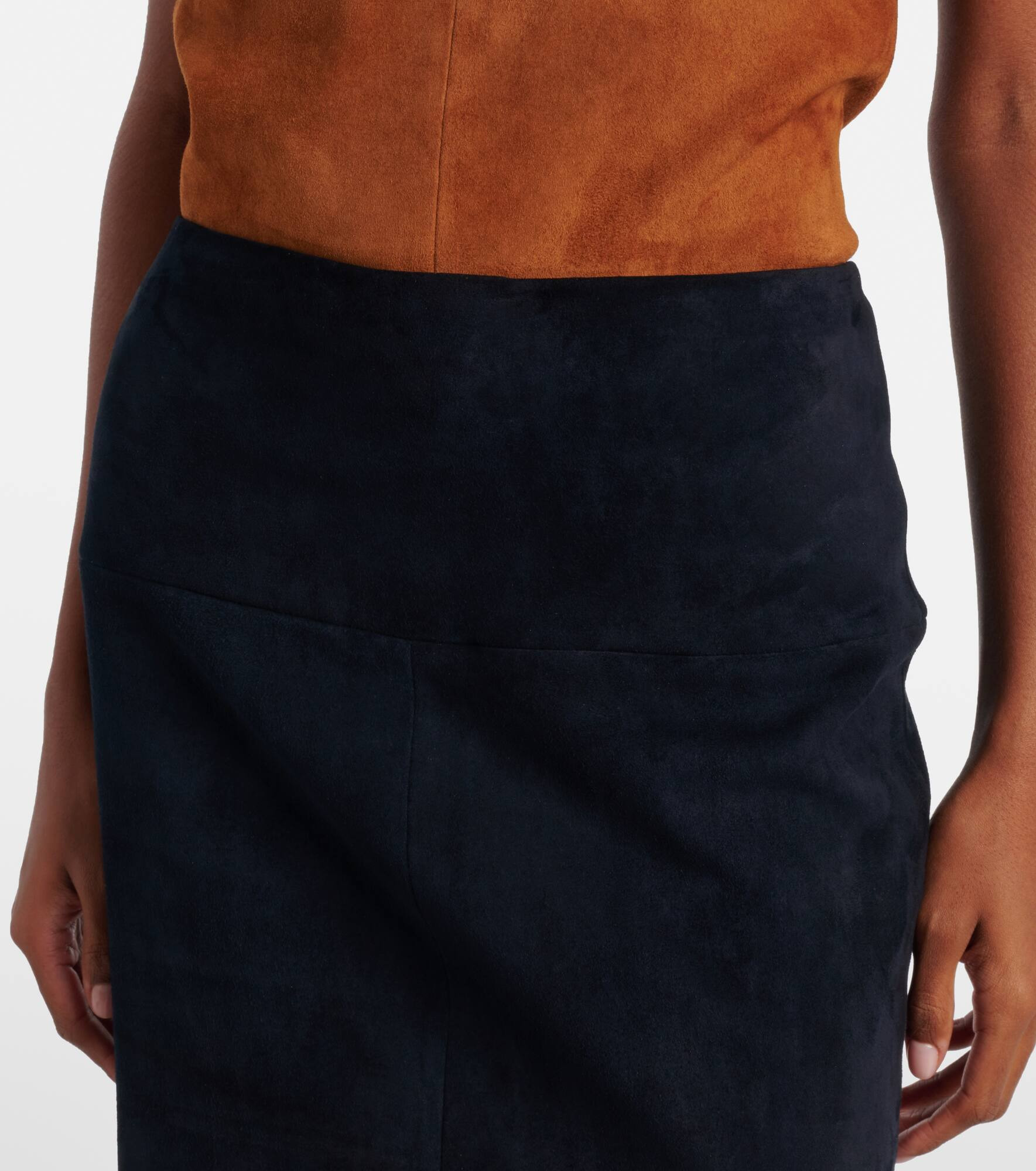 Gin suede pencil skirt - 4