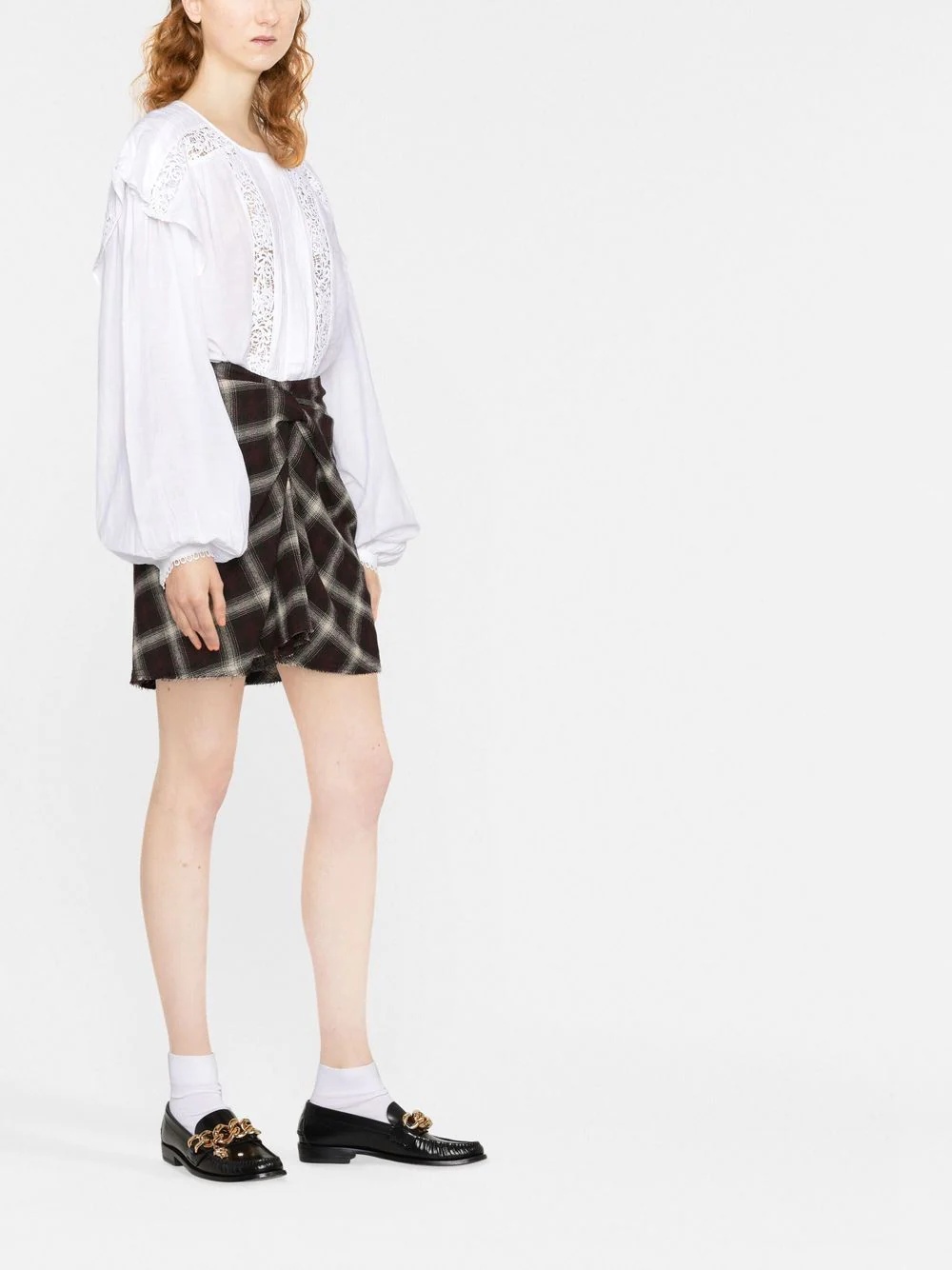 Georgina lace-detail blouse - 4