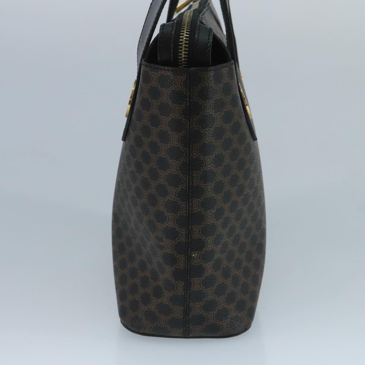 CELINE Macadam Canvas Hand Bag Pvc Black - 5