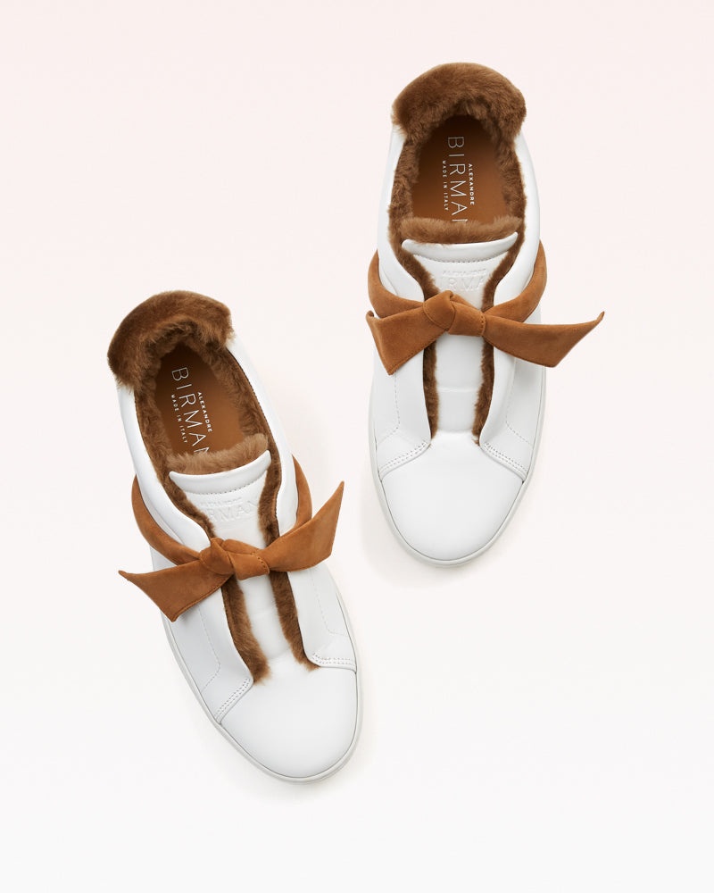 CLARITA SNEAKER SHEARLING COGNAC - 3