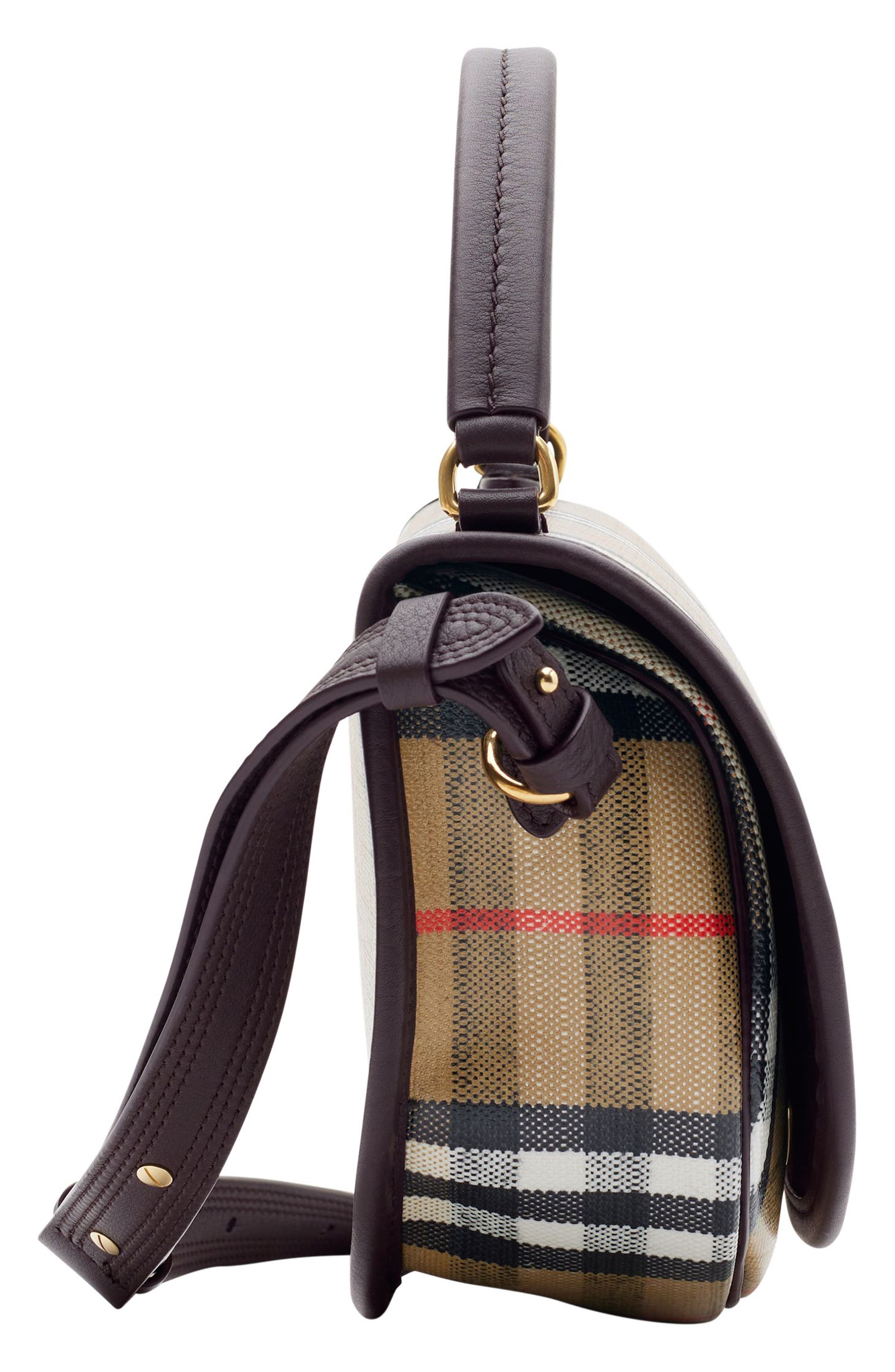 burberry Highlands Coated Canvas Top Handle Bag in Sand at Nordstrom - 4