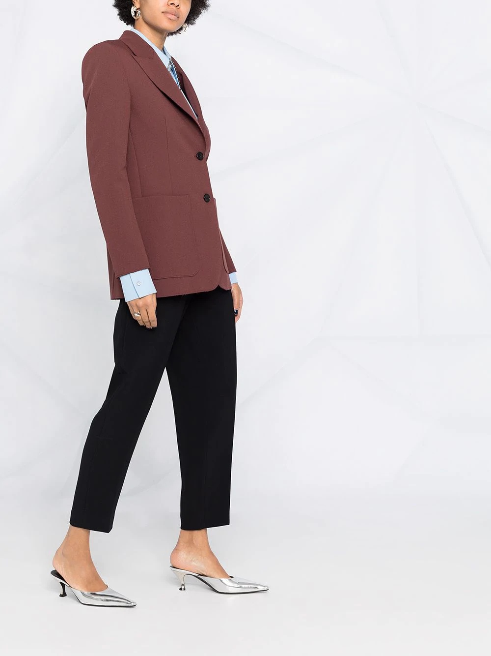 single-breasted tailored blazer - 6