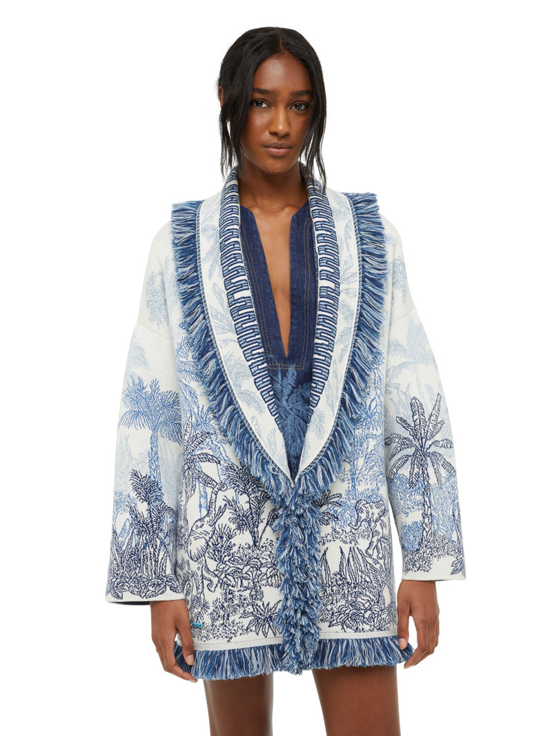 Jungle Toile De Jouy Cardigan 9