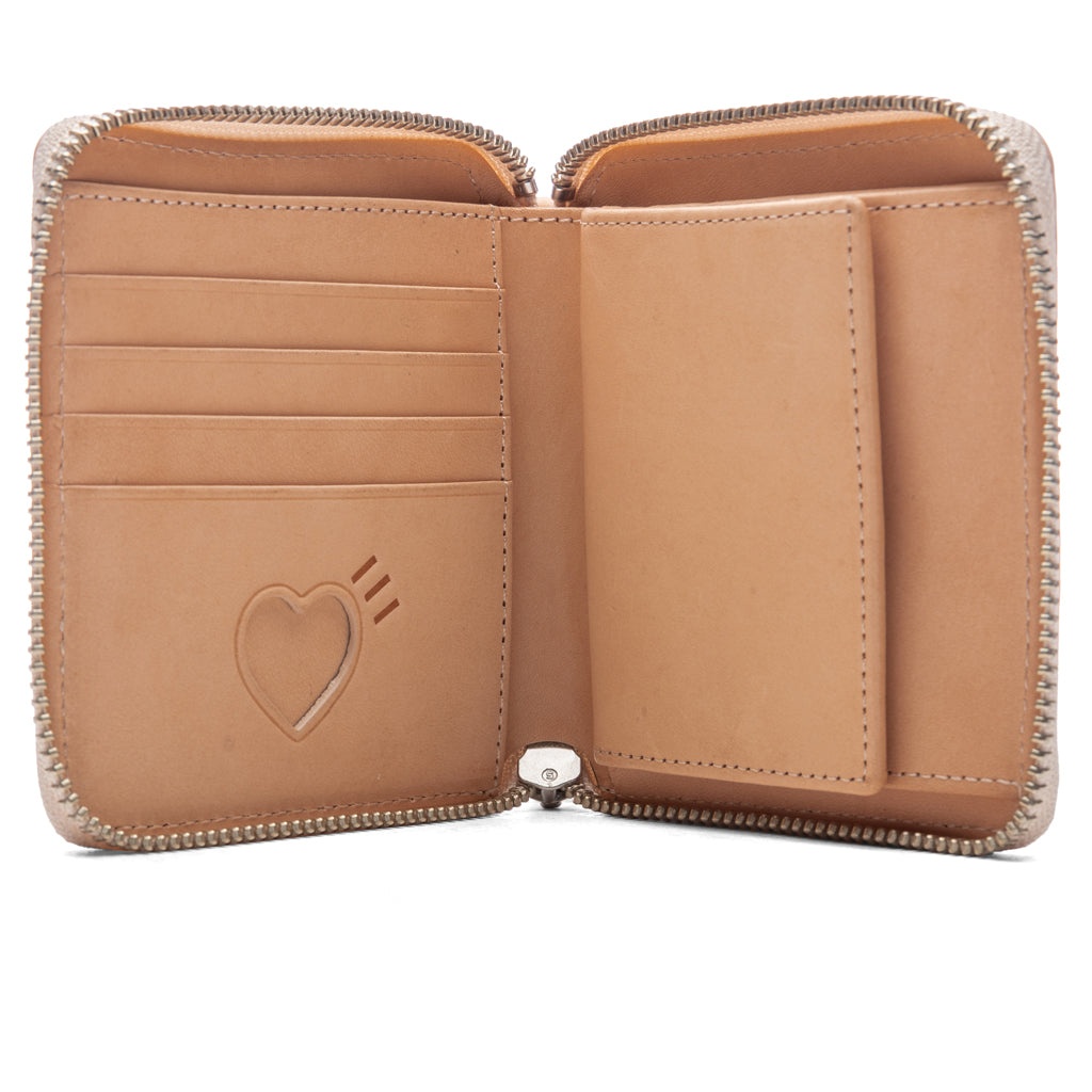 LEATHER WALLET - BEIGE - 3