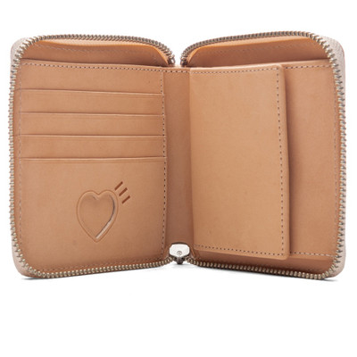 Human Made LEATHER WALLET - BEIGE outlook