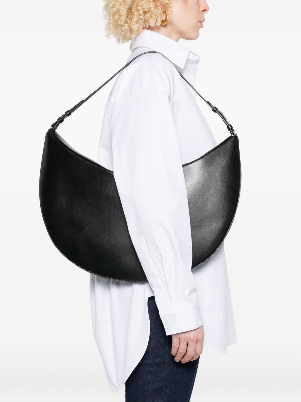 crescent leather bag - 2