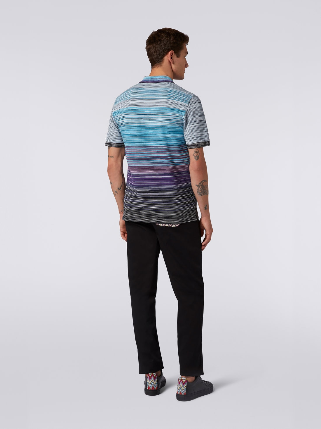 Slub cotton piqué polo shirt - 4