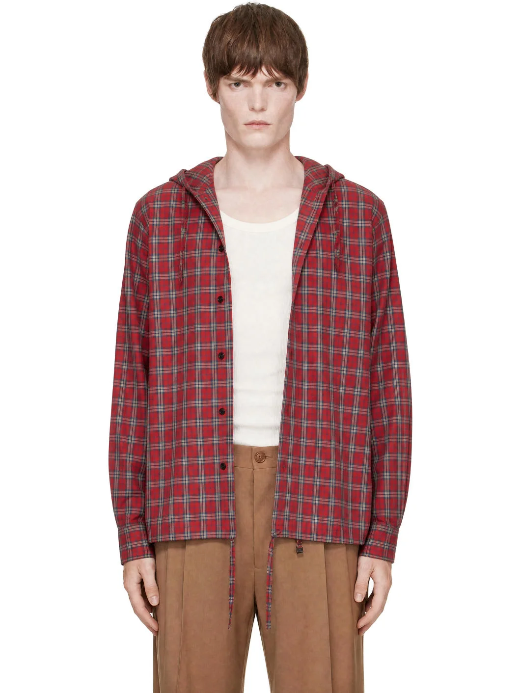 Red Hooded Shirt - 1