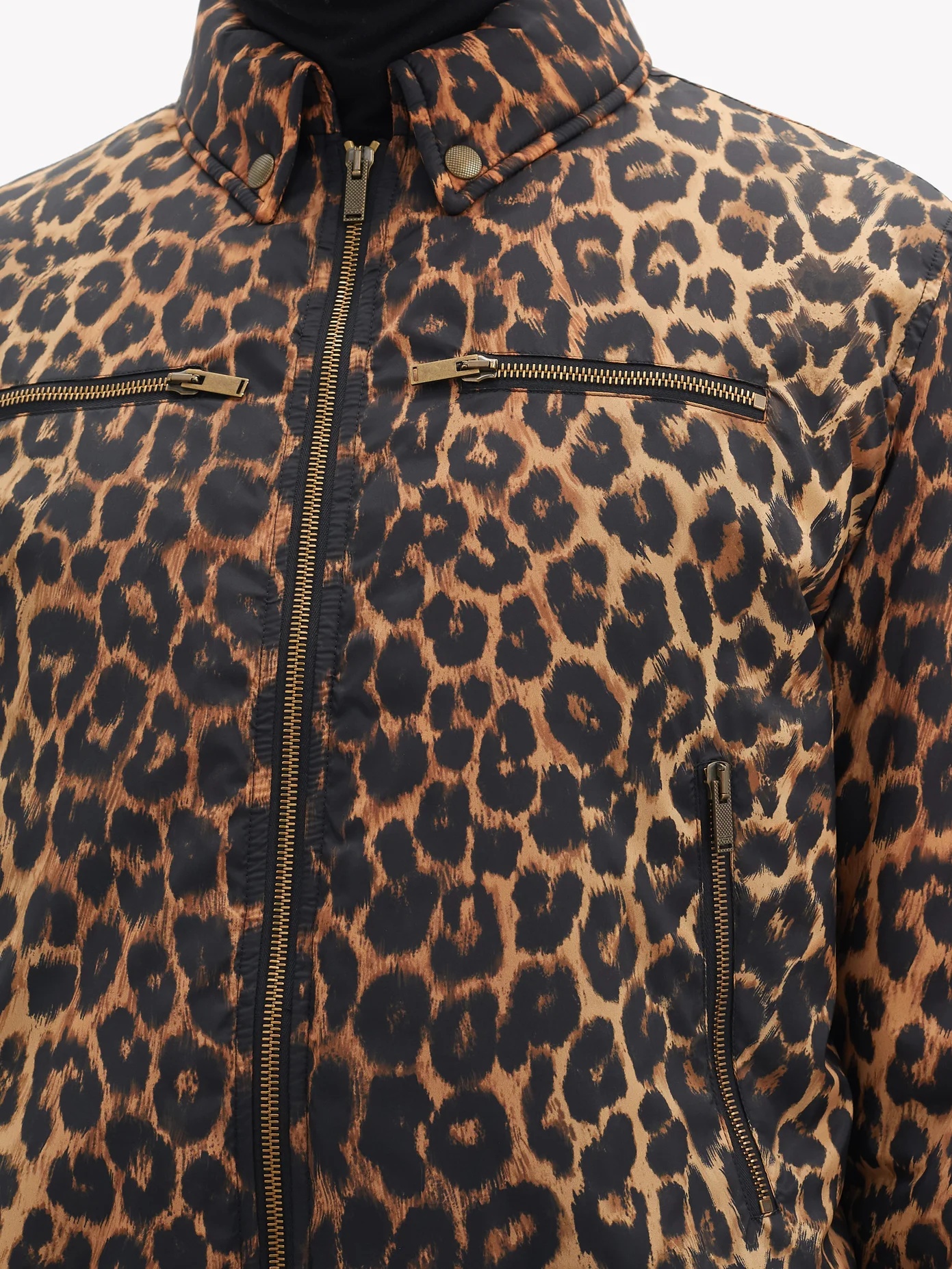 Leopard-print bomber jacket - 3