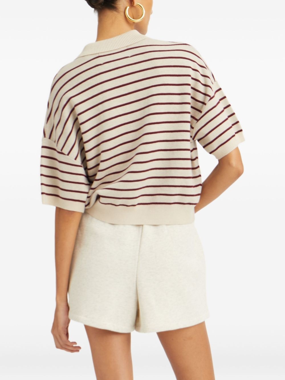 striped polo top - 4