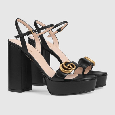 GUCCI Platform sandal with Double G outlook