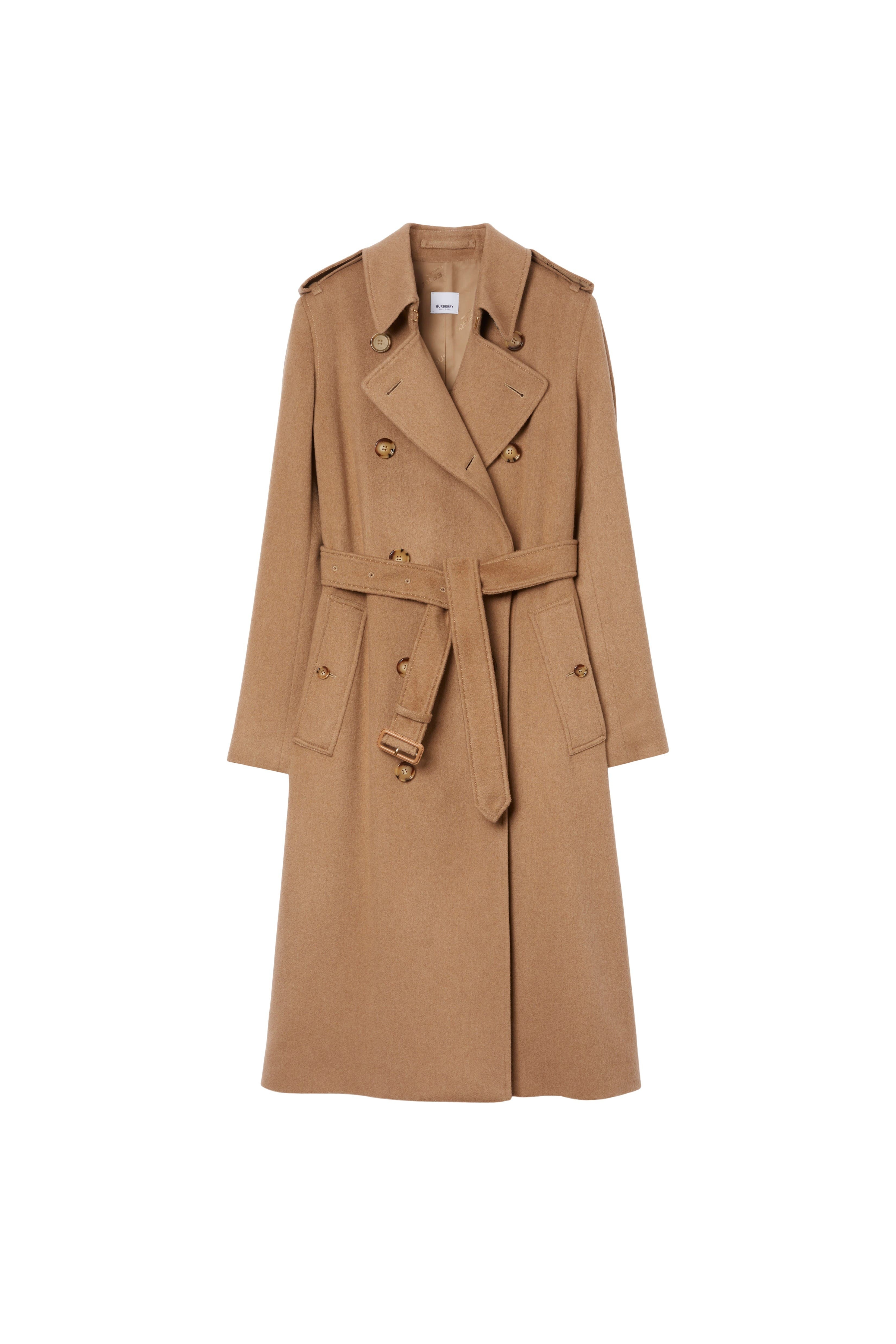 burberry Long Cashmere Blend Kensington Trench Coat in Camel Melange at Nordstrom - 2