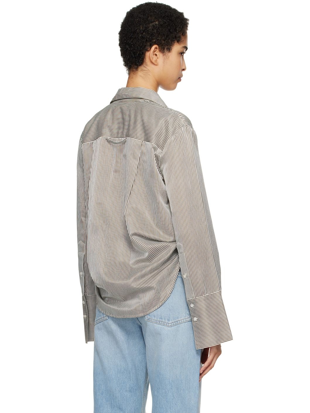 Black & Off-White Camilia Shirt - 3