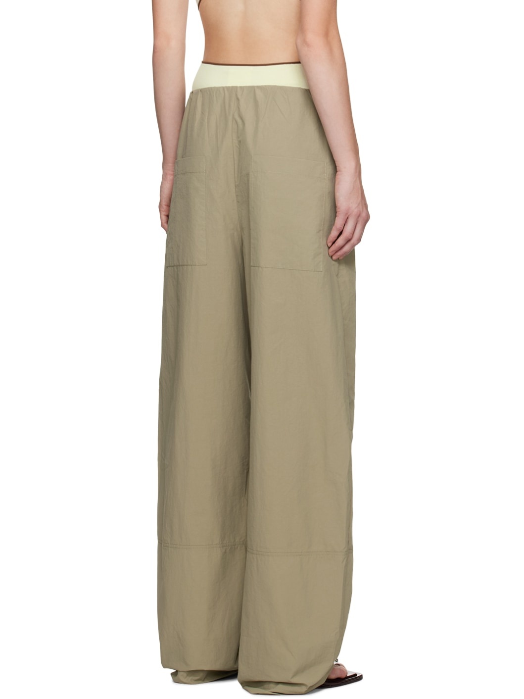 Khaki Cocoon Track Pants - 3