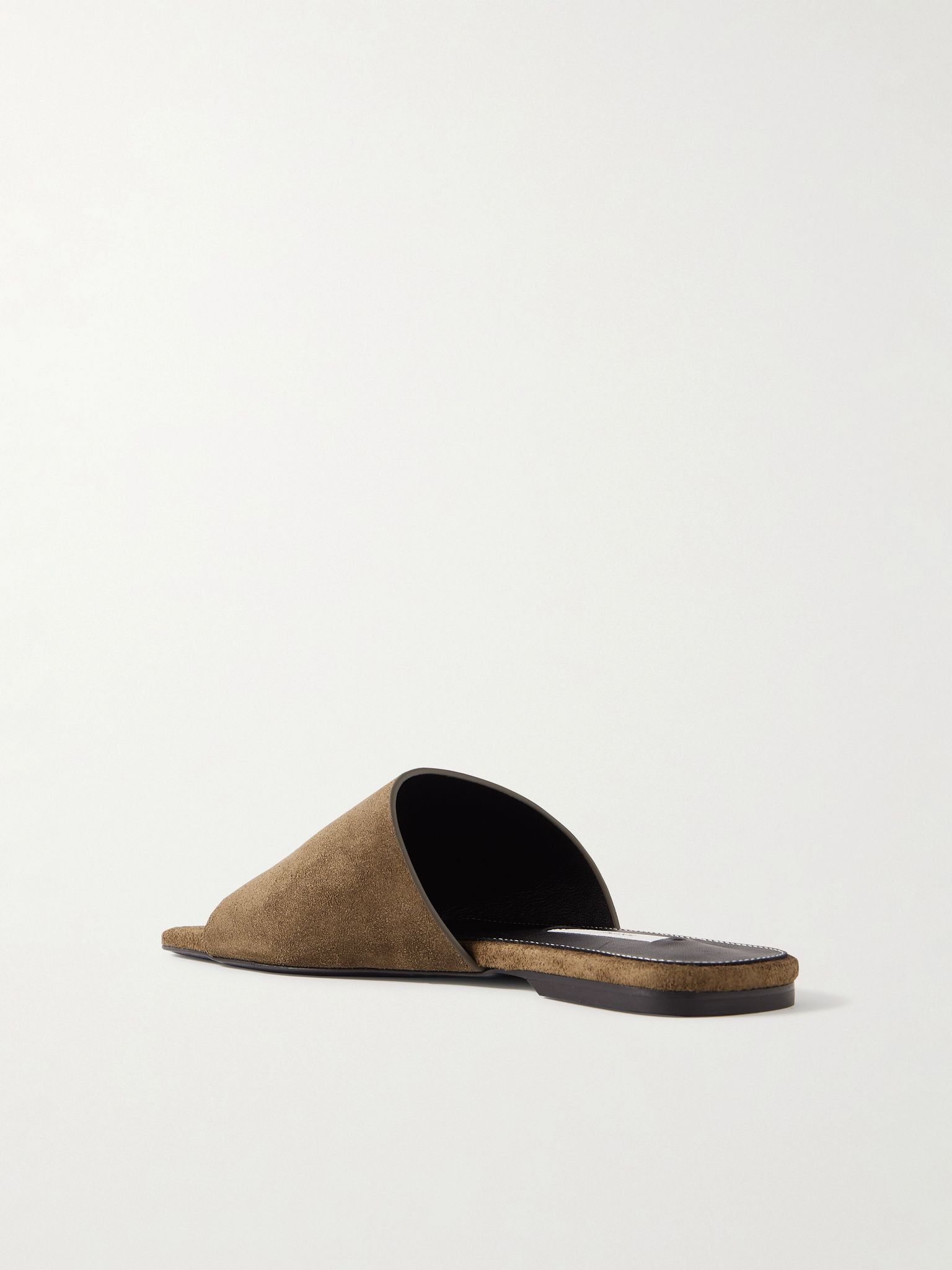 Suede slides Chocolate - 3