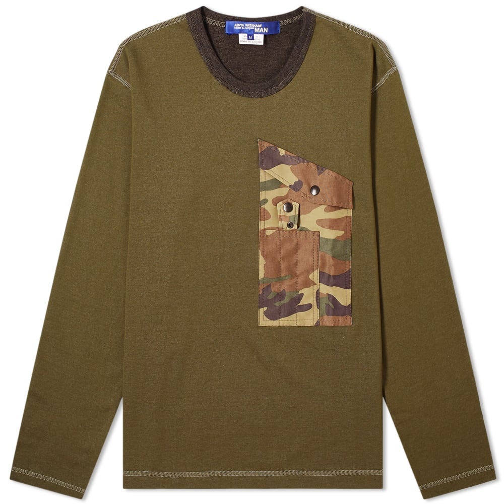 Junya Watanabe MAN Long Sleeve Camo Pocket Tee - 1