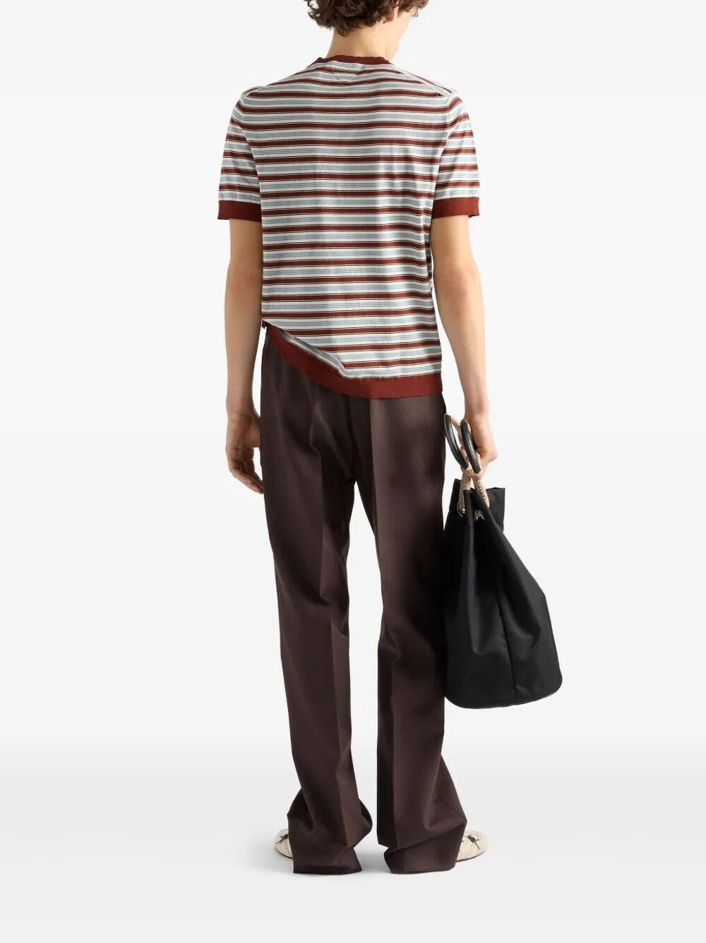 Prada Men Cotton Crew-Neck Sweater - 5